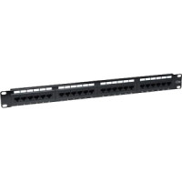 Intellinet 513555 PATCH PANEL - NETWORKING / PORTS QTY: 24 - SUPPORTS 22 TO 26 AWG STRANDED AND SO