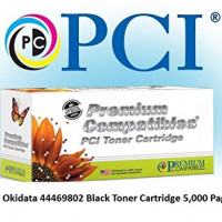 PcI 44469802-PCI PCI BRAND OKIDATA 44469802 (OKIDATA TYPE C17) BLACK TONER CARTRIDGE 5000 PAGE HI