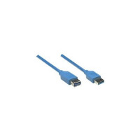 Manhattan 322379 SUPERSPEED USB EXTENSION CABLE A MALE / A FEMALE, 2 M, BLUE
