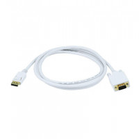 Monoprice 6019 6FT 28AWG DP TO VGA CABLE - WHITE