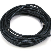 Monoprice 2316 CAT6 24AWG UTP ETHERNET NETWORK PATCH CABLE, 25FT BLACK