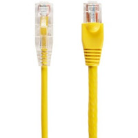 Black Box C6PC28-YL-05 CAT6 250-MHZ SNAGLESS 28AWG STRANDED ETHERNET PATCH CABLE - UNSHIELDED (UTP), CM