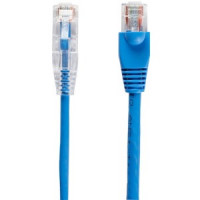 Black Box C6PC28-BL-03 CAT6 250-MHZ SNAGLESS 28AWG STRANDED ETHERNET PATCH CABLE - UNSHIELDED (UTP), CM