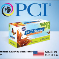PcI A33K432-PCI PCI USA KONICA-MINOLTA TN324C TN512C TN514C A33K432 A9E8430 CYAN TONER CARTRIDGE