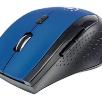 Manhattan 179294 MANHATTAN CURVE WIRELESS OPTICAL USB MOUSE, FEATURES 5 BUTTONS WITH SCROLL WHEEL