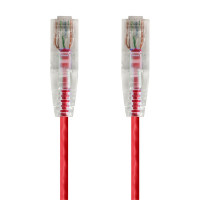 Monoprice 14814 SLIMRUN CAT6 UTP CABLE-7FT RED
