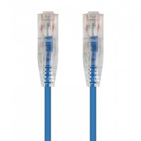 Monoprice 13518 SLIMRUN CAT6 UTP CABLE-1FT BLUE