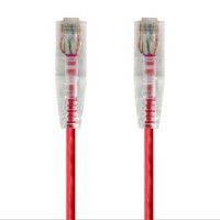 Monoprice 14818 SLIMRUN CAT6 UTP CABLE-10FT RED