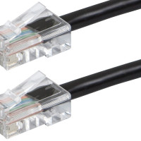 Monoprice 13404 ZEROBOOT SERIES CAT6 24AWG UTP ETHERNET NETWORK PATCH CABLE, 7FT BLACK