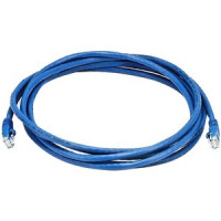 Monoprice 3436 MONOPRICE CAT6 10FT BLUE PATCH CABLE, UTP, 24AWG, 550MHZ, PURE BARE COPPER, SNAG