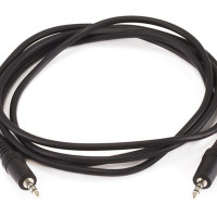 Monoprice 644 STEREO PLUG/PLUG M/M CABLE - BLACK 6FT