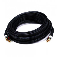 Monoprice 2866 RCA PLUG/2 RCA PLUG M/M 25FT CABLE-BLACK