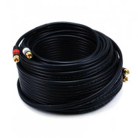 Monoprice 5349 RCA PLUG/2 RCA PLUG M/M CABLE-BLACK75FT