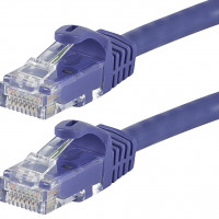 Monoprice 11387 FLEXBOOT CAT5E 24AWG CABLE_ 7FT PURPLE