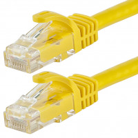 Monoprice 11390 FLEXBOOT CAT5E 24AWG CABLE_ 7FT YELLOW