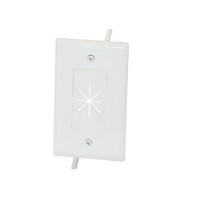 Monoprice 12584 CBL PLATE, FLEX OPEN_1-GANG_ WHITE
