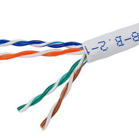 Monoprice 12763 CAT5E UTP SOLID (CMR) - WHITE -1000FT