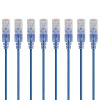 Monoprice 15154 SLIM CAT6A CABLE - 10PK_ 3FT BLUE