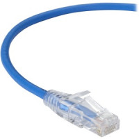 C6PC28-BL-02 2FT BLUE CAT6 SLIM 28AWG PATCH CABLE 250MHZ UTP CM SNAGLESS
