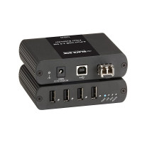 Black Box IC406A-R2 INSTALL YOUR USB DEVICES ANYWHERE COMBINE THE 4-PORT SINGLEMODE FIBER USB EXTEN