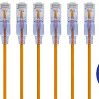 Monoprice 16322 SLIMRUN CAT6A ETHERNET PATCH CABLE - SNAGLESS RJ45_ 550MHZ_ UTP_ PURE BARE COPPE
