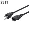 Monoprice 24195 MONOPRICE POWER CORD - NEMA 5-15P TO IEC 60320 C13_ 18AWG_ 10A_ 3-PRONG_ BLACK_