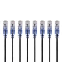 Monoprice 29455 MONOPRICE SLIMRUN CAT6A ETHERNET PATCH CABLE - SNAGLESS RJ45_ STRANDED_ UTP_ PUR