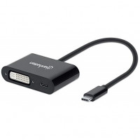 Manhattan 153423 USB-C TO DVI CONVERTER WITH PD PORT