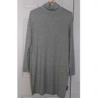 Zara Turtleneck Sweater Dress - Sweater tunic - Heather Gray  Stretchy -S