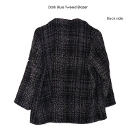 Bobeau Dark Blue Tweed Blazer by Nordstrom Rack Standard Medium Size