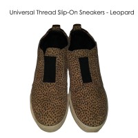 Leopard Print Slip On Sneakers Womens Casual Animal Print Shoes Universal Thread