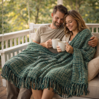 Southern Living Berkley Throw - Green