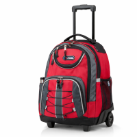 Carry On Backpack Rolling Backpack Travel Backpack Carry On Backpack with Wheels - Red