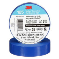 3M 165BL4A 60FT 3M TEMFLEX VINYL ELECT. TAPE 165 BLUE 3/4 IN