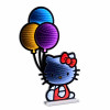 Hello Kitty Balloons Ekkolight 24"H