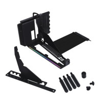 Lian Li ATX PC Case Multi-Directional 4 Slots Vertical GPU Kit V3 - Premium Gen 5 Riser Cable PCI-E 5.0 x16-155mm, Adjustable Position - (VG4v3 Black)