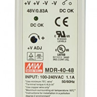 Black Box MDR-40-48 LOW-PROFILE POWER SUPPLY FOR TIGHT SPACES AND TIGHT BUDGETS. COMPACT DIN RAIL MO