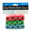 Dog Waste Refill Bags 12 rolls of 15 bags each Total 180 bag