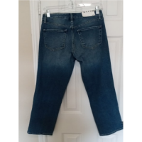 Frayed Tapered Boyfriend Mid-Rise ripped jeans Size 25 Inseam 28