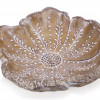 Carved Wood Design Flower Bowl 12.75"D