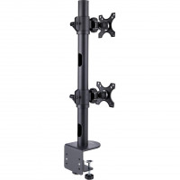 Startech H2MPV-MONITOR-MOUNT DUAL MONITOR VERTICAL MOUNT - C-CLAMP DUAL VESA 16:9/32:9