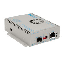 Omnitron Systems 8589N-0-F ICONVERTER XGT+ 10GBASE-T 10 GIGABIT ETHERNET SFP+ FIBER RJ45 DC