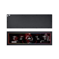 Lian Li 8.8" Universal Screen for PC - Dynamic Screen Control - Adjustable Mounting for Any Computer Setup - Customizable ARGB Frame - PC Temperature Display Panel - Mini Monitor (US88v1 Black)