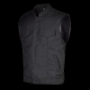 Heavy Duty Textile Club Vest with Snaps And Zipper Closure