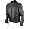 Vance Leather Cowhide Leather Fully Lined Racer Jacket