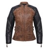 Ladies High Mileage Black and Brown Jacket