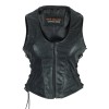 High Mileage Ladies Lace Side Vest Adorned with Studs