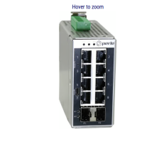 Perle Systems 07017240 IDS-710-XT MANAGED SWITCH 8X 10/100/1000 2X SFP -40 TO 158F