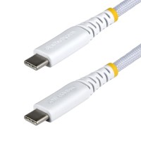 Startech USB2CC6INCHNCBRWH 6IN WHITE USB-C CHARGING CABLE 60W PD/RUGGED USB 2.0 CHARGER CORD