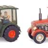 LED Snow Globe Tractor with Farmer Santa (Set of 2)